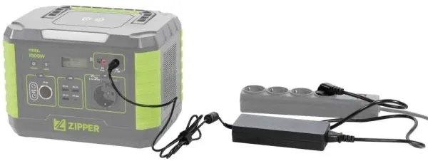 Zipper ZI-PS1000, Lithium-Ion (Li-Ion), Vekselstrøm, Cigartænder, DC, Solar, 999 Wh, Quick Charge 3.0, 1000 W, 230 W