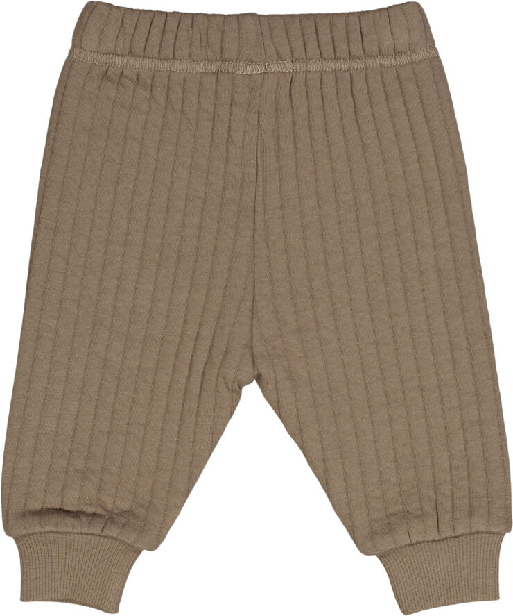 Müsli by Green Cotton Cotton quilt pants Walnut