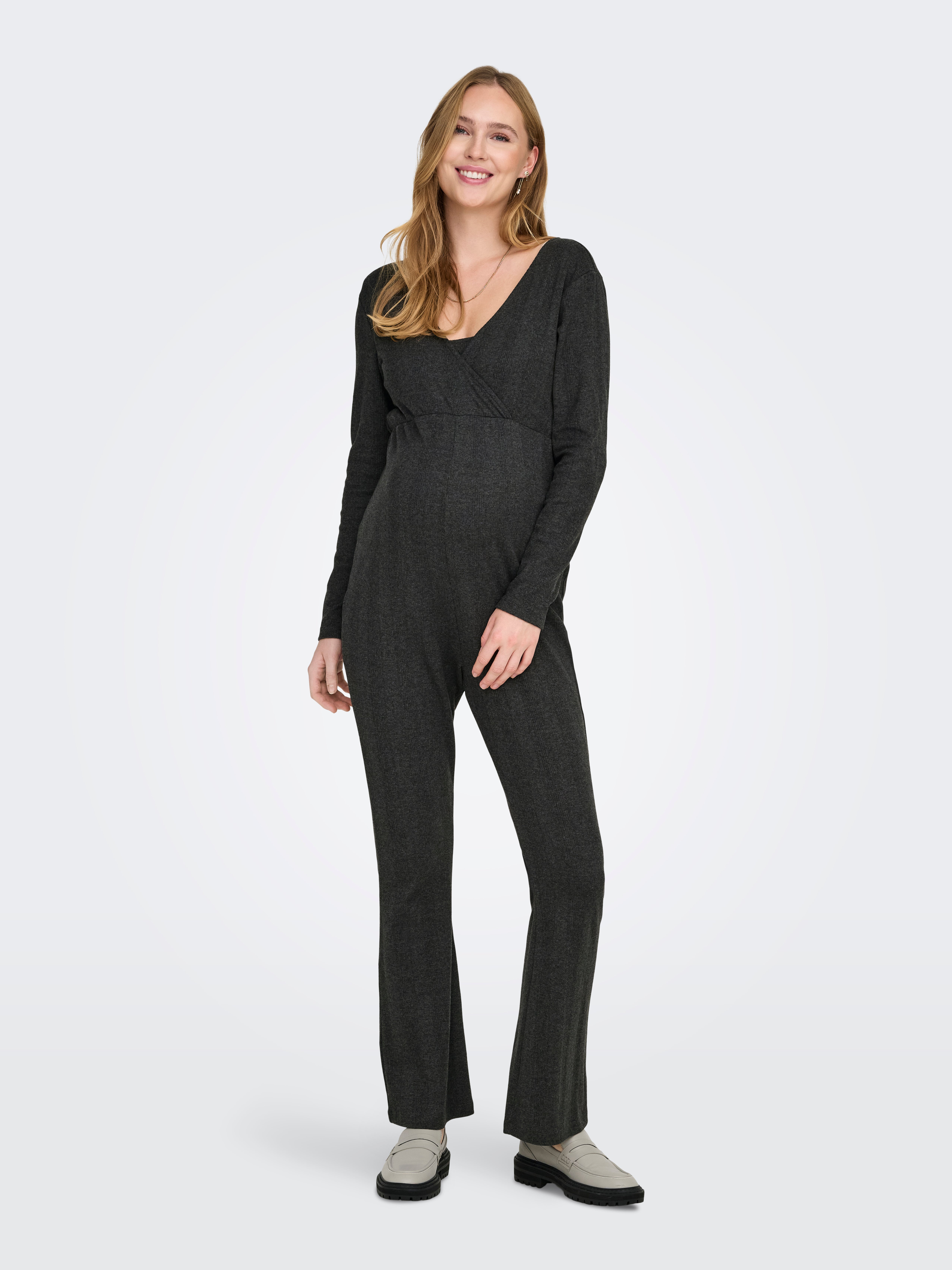 OLMLARA Jumpsuit Dark Grey Melange