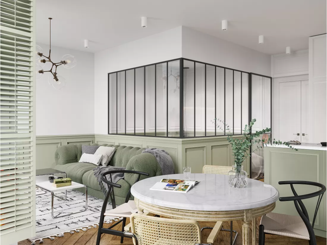 Verrière d'angle d'atelier en aluminium thermolaqué - L210 x L210 x H130 - Noir - BAYVIEW