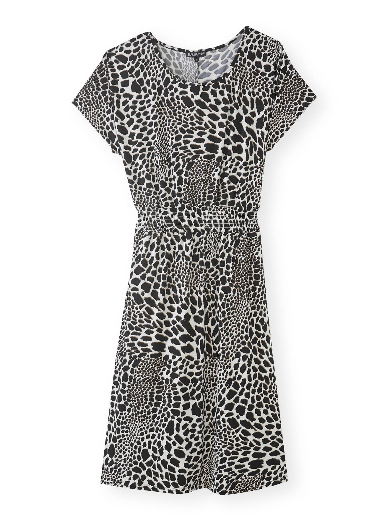 Robe encolure bateau en maille fluide