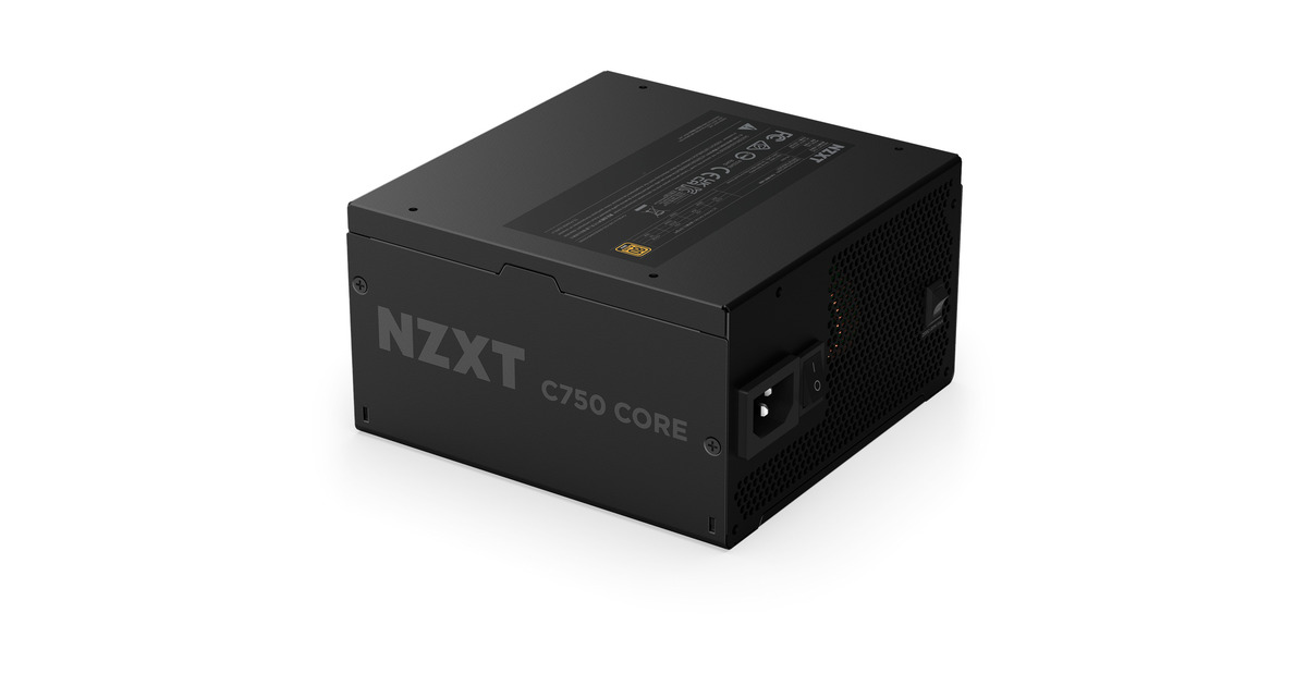 NZXTC750 Gold Core modulaire 750 watt voeding   (Zwart, 1x 12V-2x6, 2x PCIe)