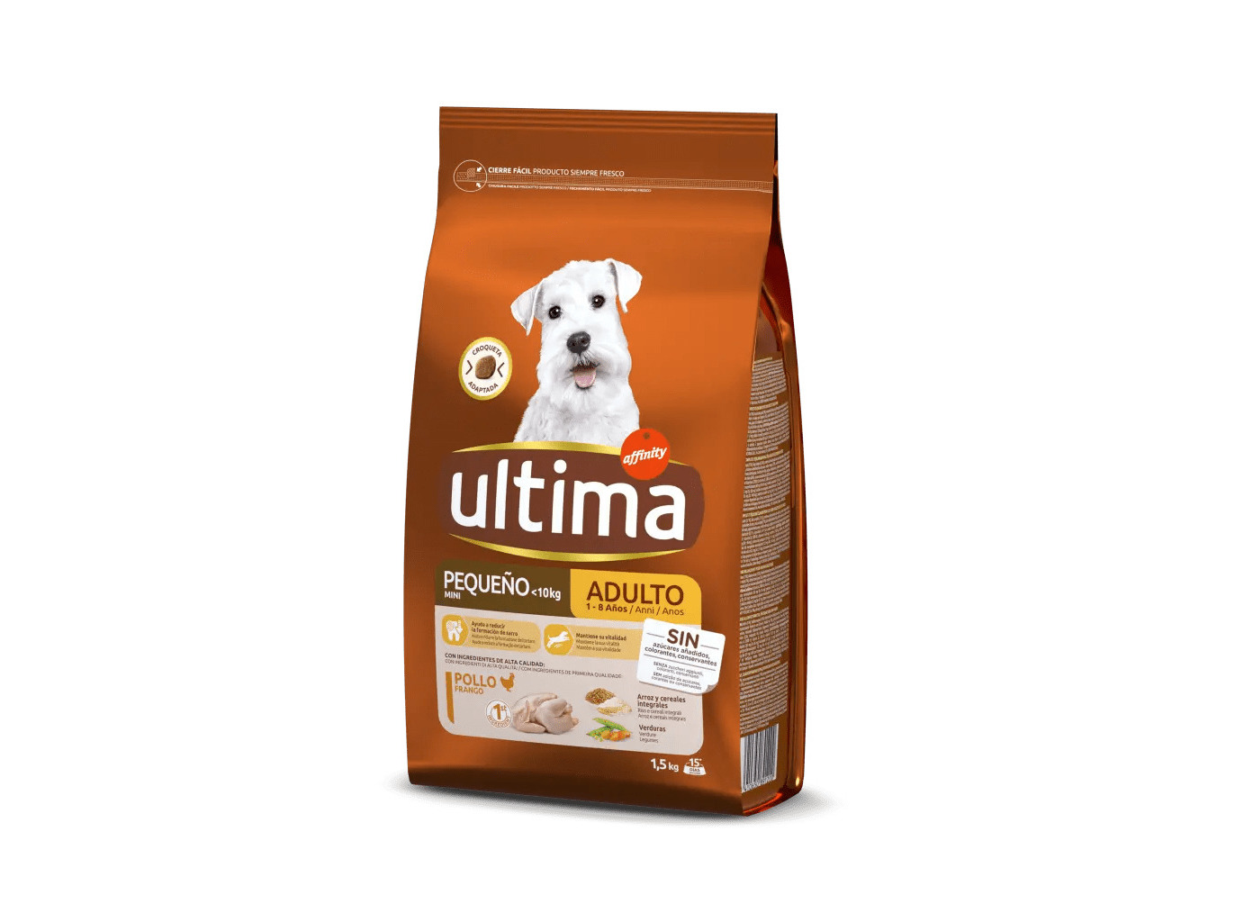 RAÇÃO PARA CÃO ULTIMA MINI ADULTO 1.5KG