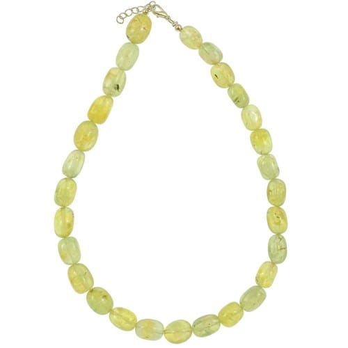 Collier préhnite épidote