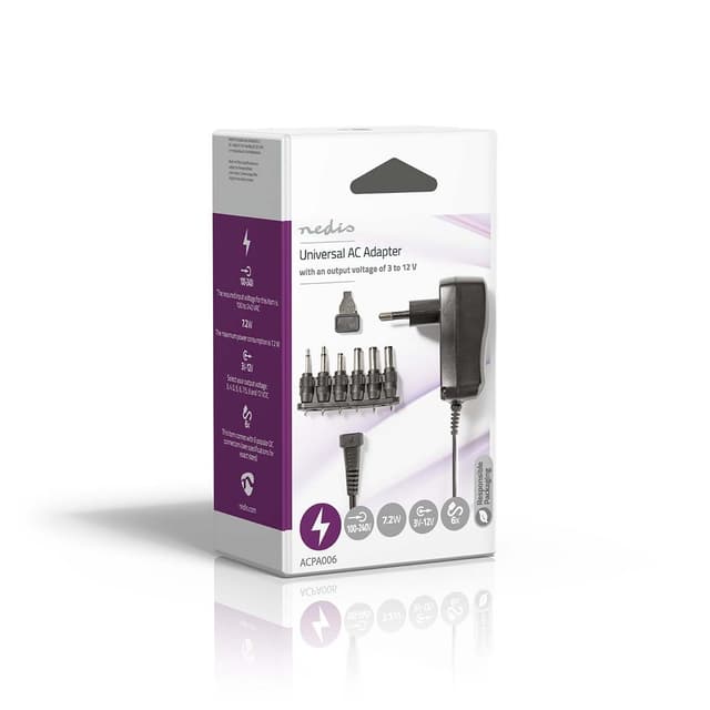 Nedis Universal AC Power Adapter | 7.2 W | 3
