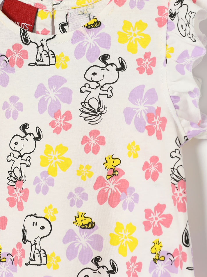 Pacote com 2 camisetas estampadas do Snoopy e Peanuts™ - Cor: Branco Sujo