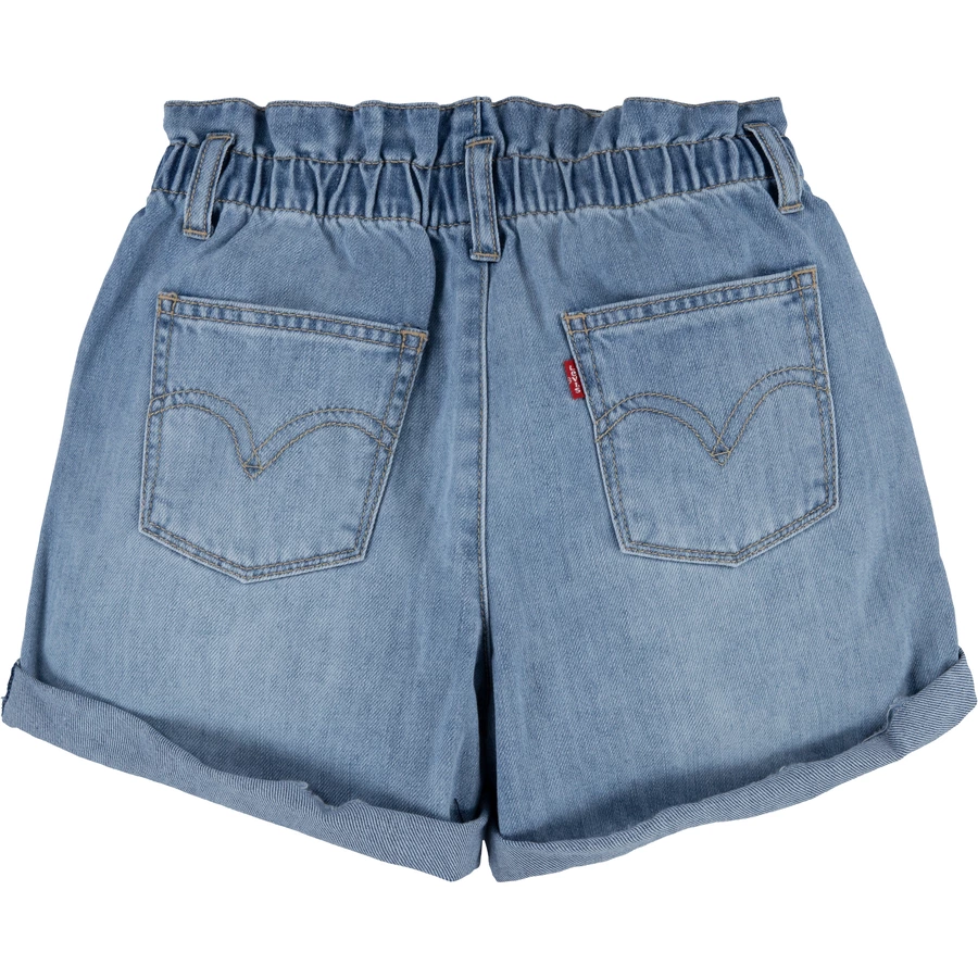 Levi's® Kids High Rise Scrunchie Shorts Little Peeble