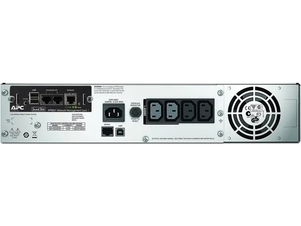 APC Smart-UPS 1500VA LCD RM - UPS (rackversion) - AC 230 V - 1000 Watt - 1500 VA - Ethernet, RS-232, USB - output-stikforbindelser: 4 - 2U - sort - med APC UPS Network Management Card - for P/N: AR4018SPX432, AR4024SP, AR4024SPX429, AR4024SPX431, AR4