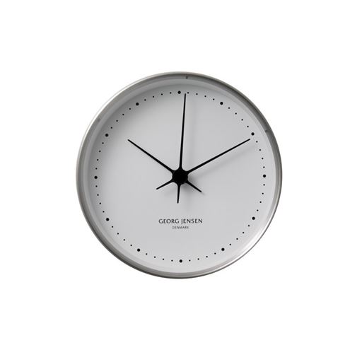 Georg Jensen HK Vægur, Stål/Hvid, Ø22 cm