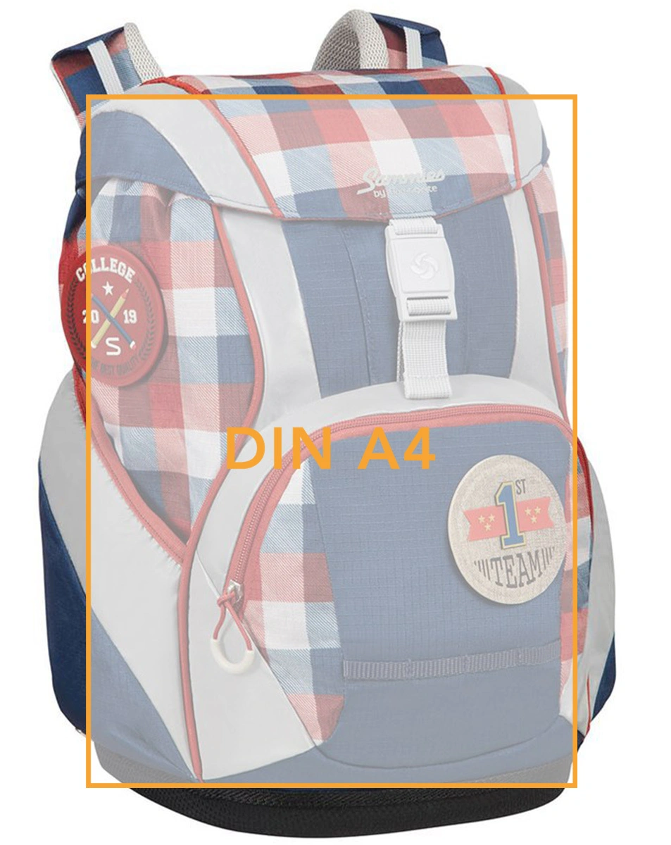 Schulranzen-Set SAMMIES ERGOFIT 2.0 (30x26x40)  CLASSIC CHECKS 5-teilig in blau