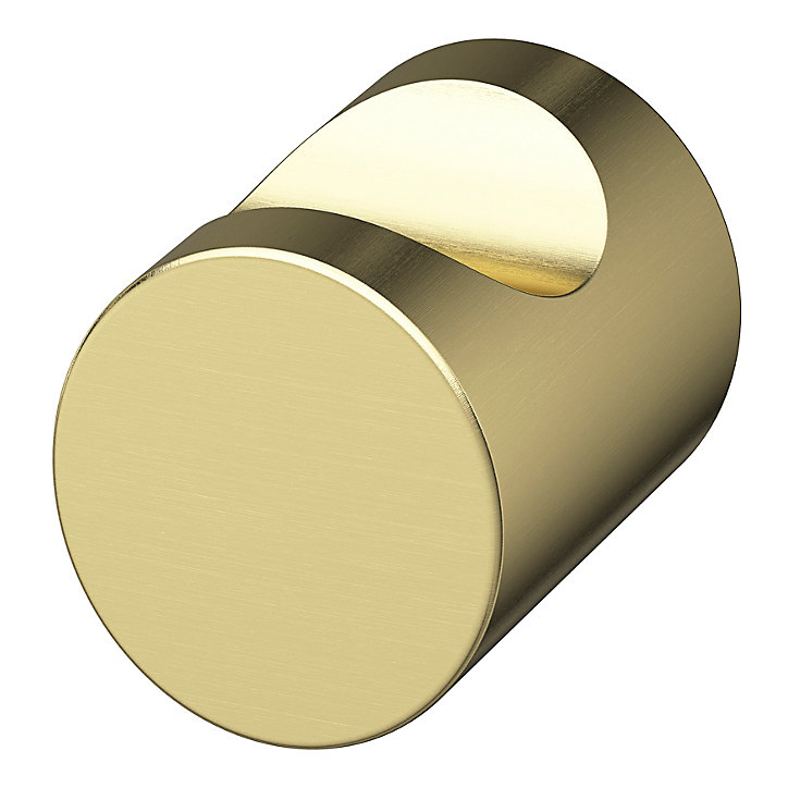 Bouton de meuble arrondi Dizel GoodHome effet or Ø2cm x H.2.5cm