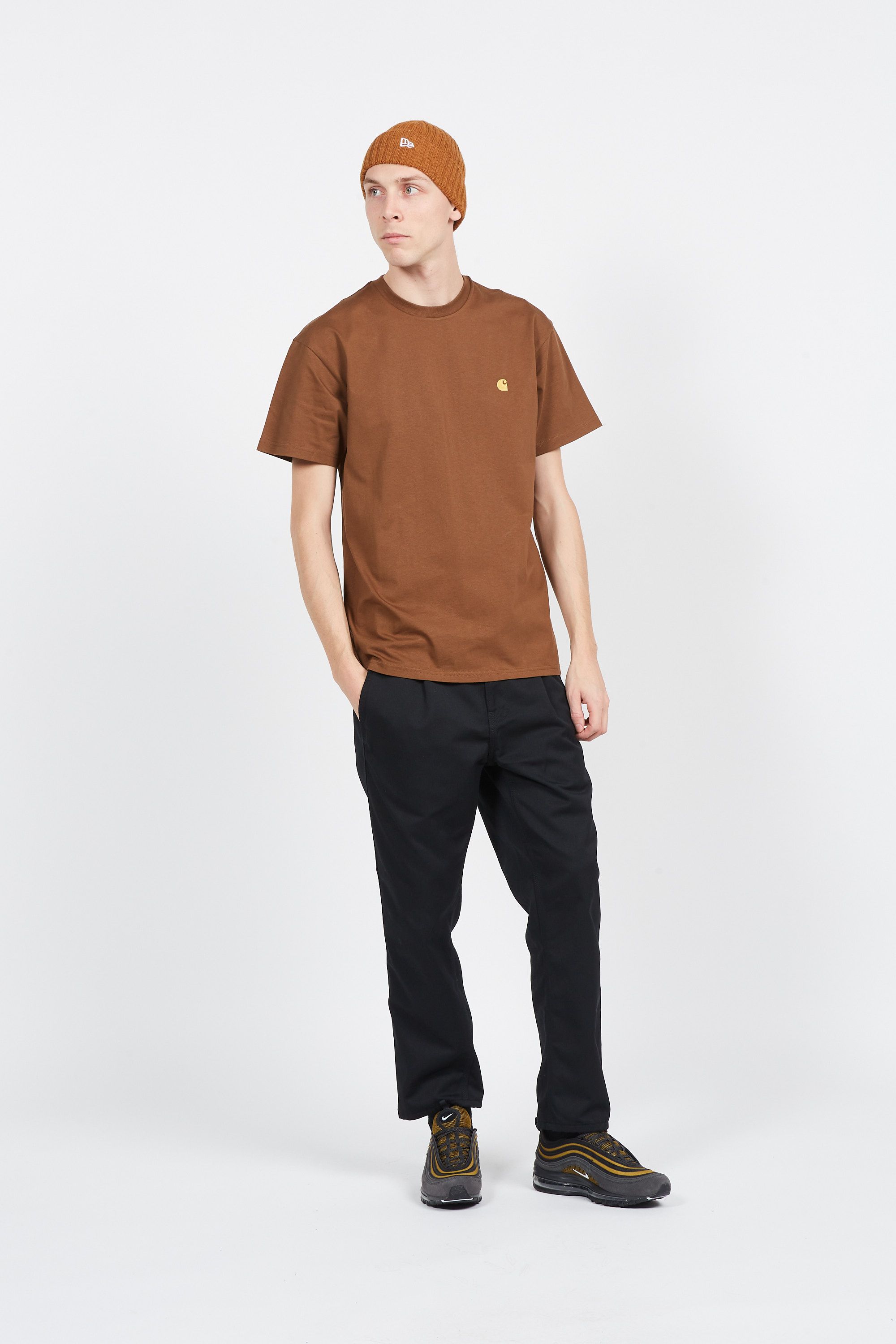 CARHARTT WIP Pantalon droit ABBOTT Noir