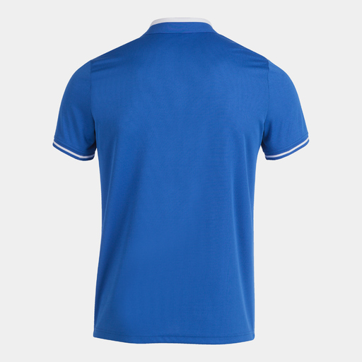 Camisa polo Joma Championship VI Royal White de manga curta