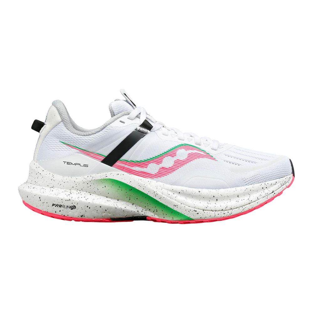 Saucony TEMPUS - Chaussures running Femme white/vizi pink