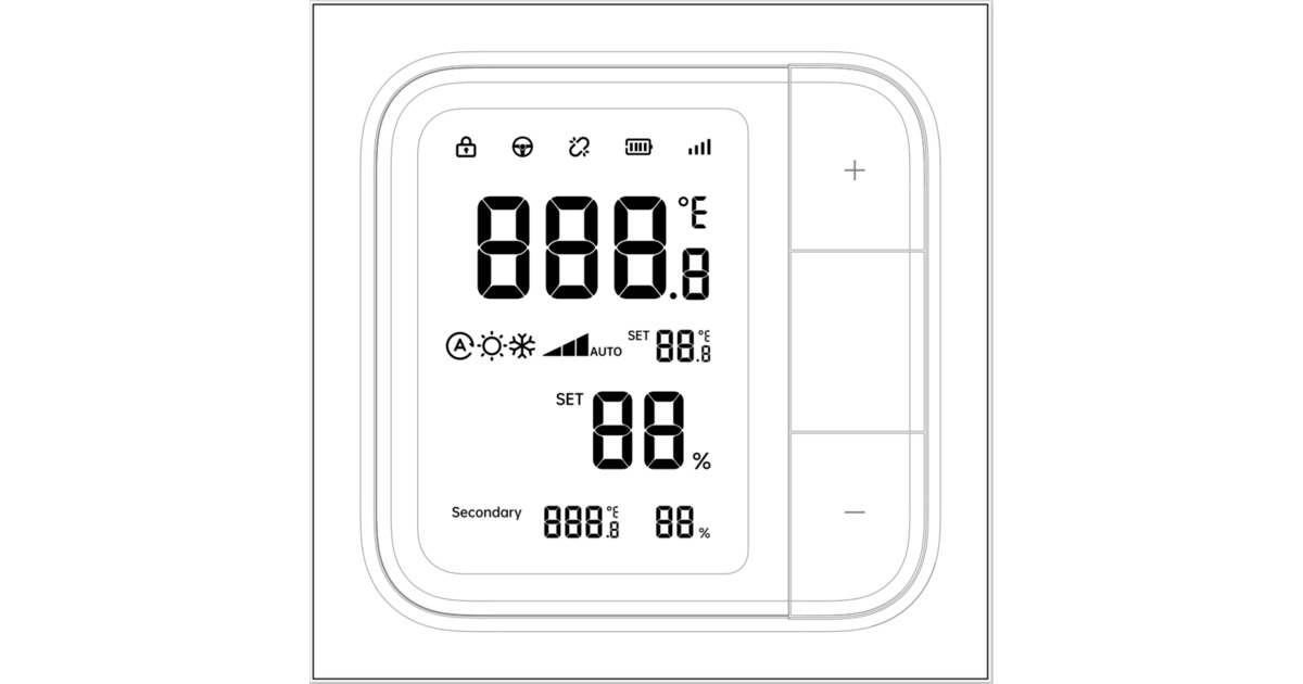 AqaraClimate Sensor W100  (Wit, Zigbee, Thread, Bluetooth, Matter)