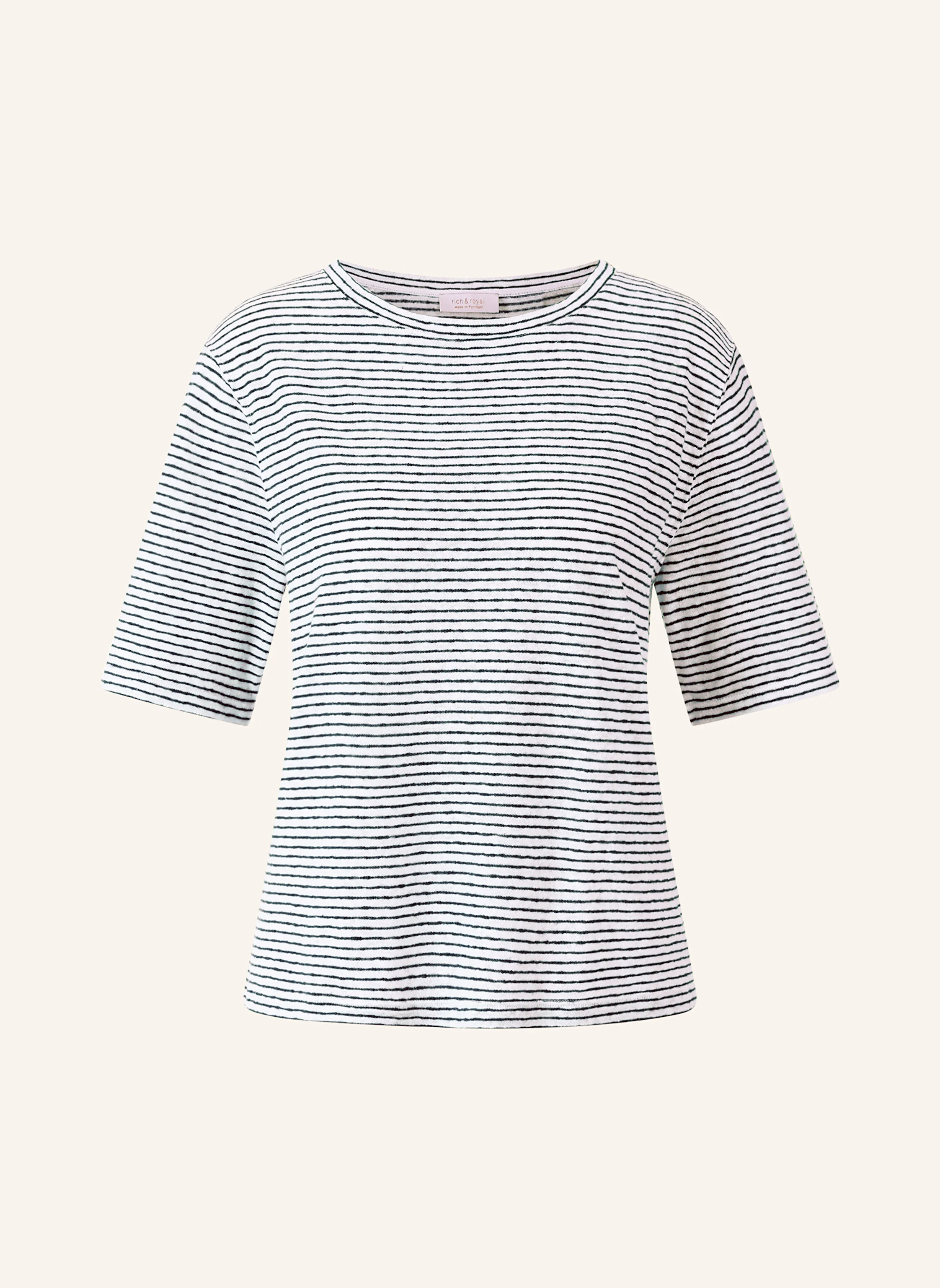 Rich & Royal T-Shirt mit Leinen