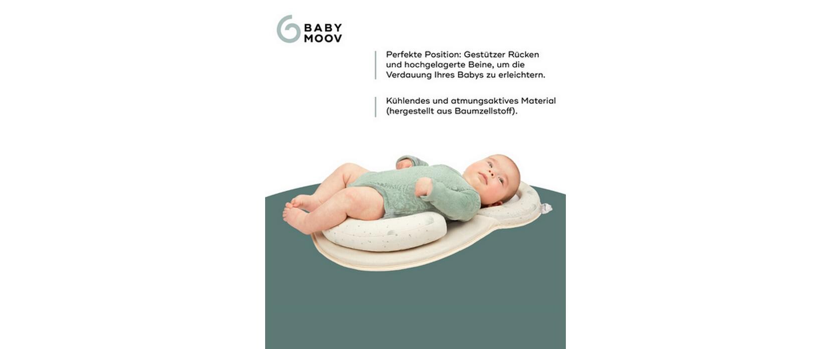 Liegehilfe Cosydream Fresh Mineral BeigeBabystütze ab der Geburt