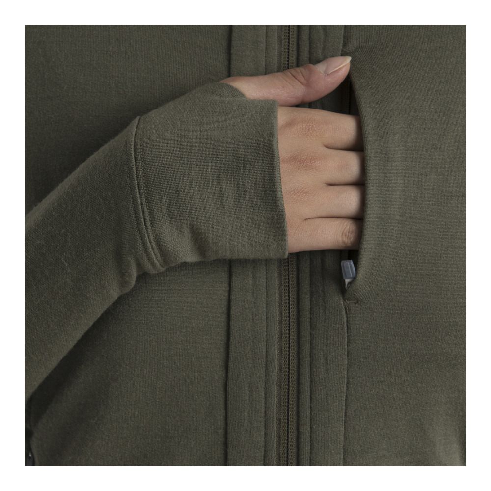 Icebreaker QUANTUM III - Sweat Femme loden