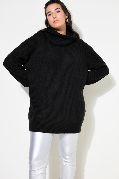 Pullover, oversized, Rollkragen
