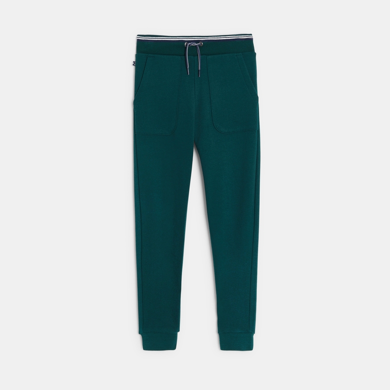 Pantalon de jogging en molleton vert garçon