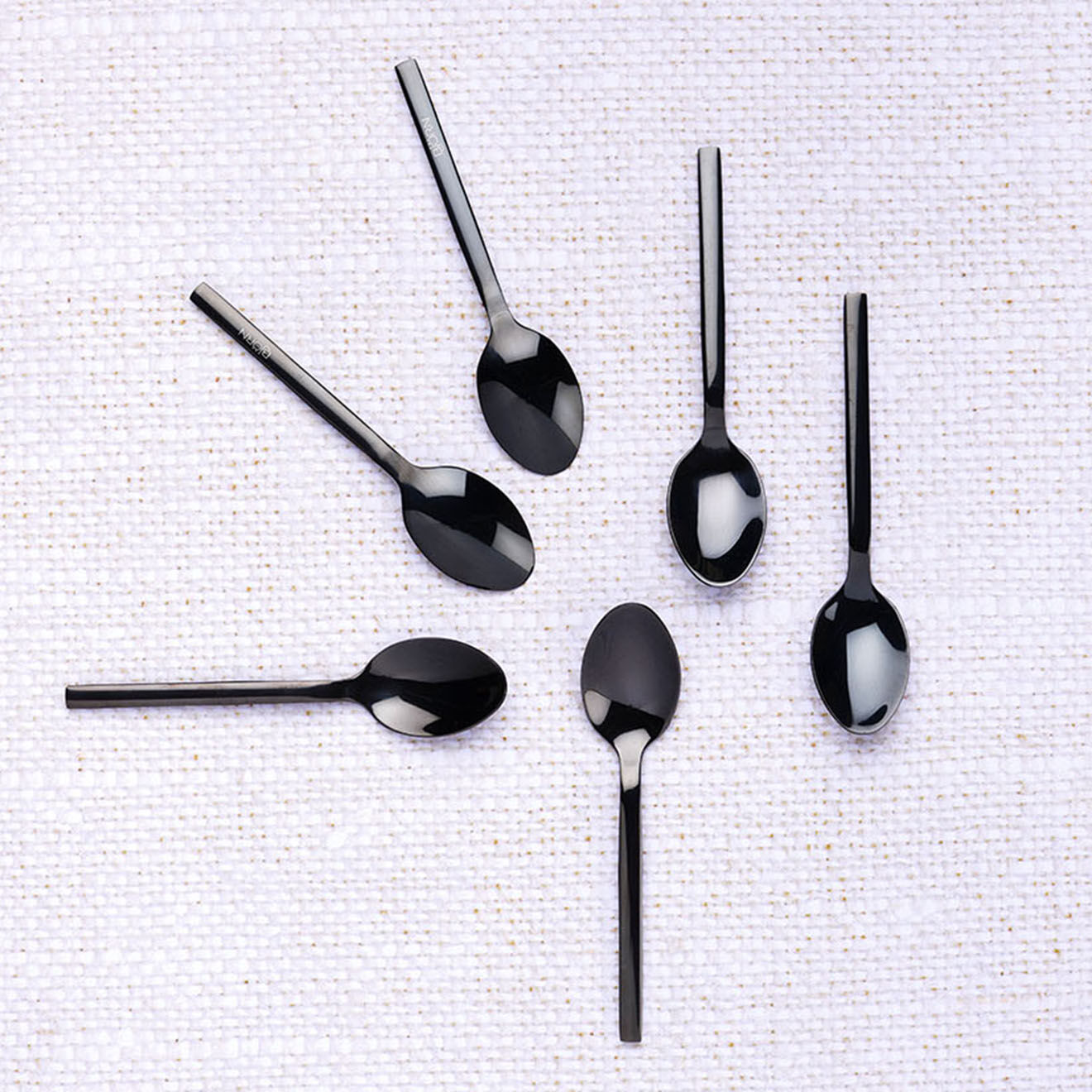 Bjorn 6 Petites cuillères Emund noires