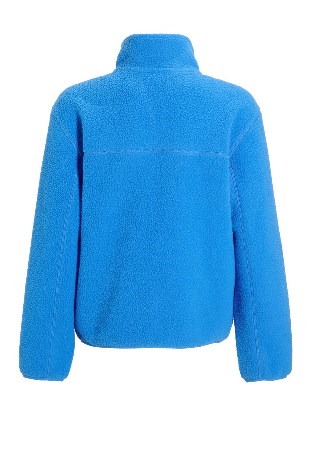 anytime teddy fleece schipperstrui blauw