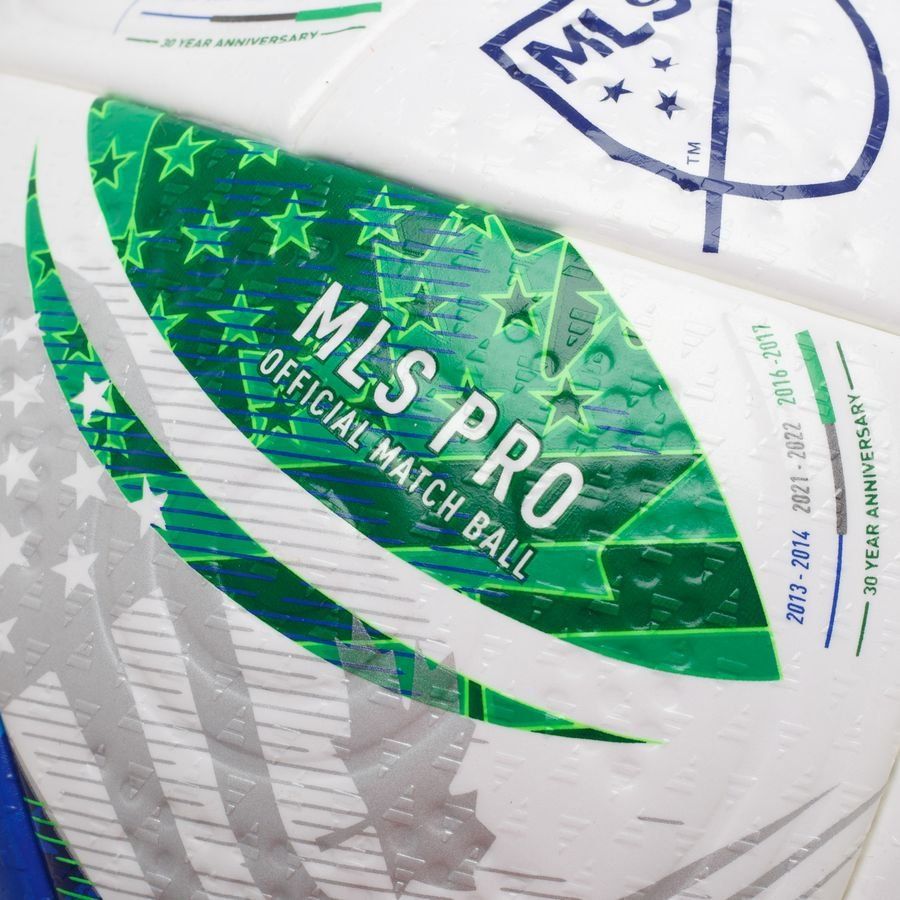 adidas Ballon Pro MLS Ballon de Match - Blanc/Vert/Bleu/Violet