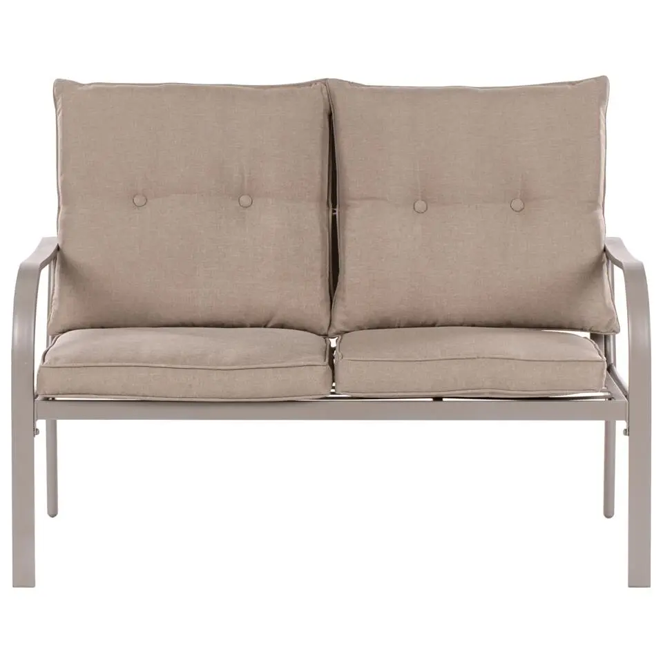 MESTRINO - Loungeset 4-zits - Beige - Staal