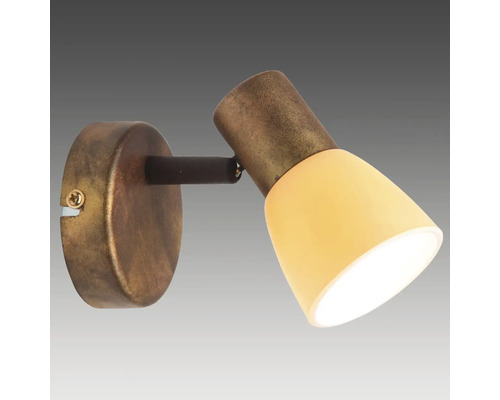 Wandspot R50 1-lamp Ø 8,5 cm oud koper