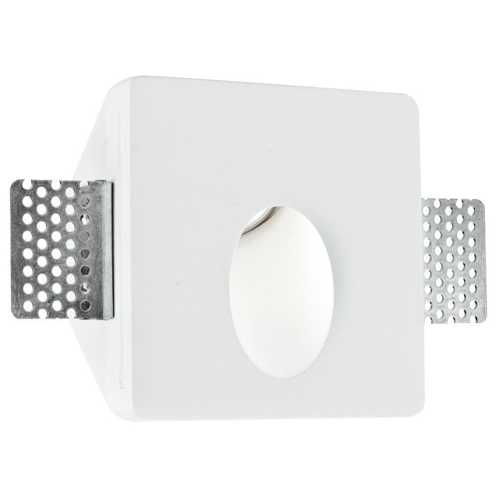 Ariel gipswand inbouwlamp in wit, 1-lichts, GU10 reflector - PAR16-Mini, overschilderbaar