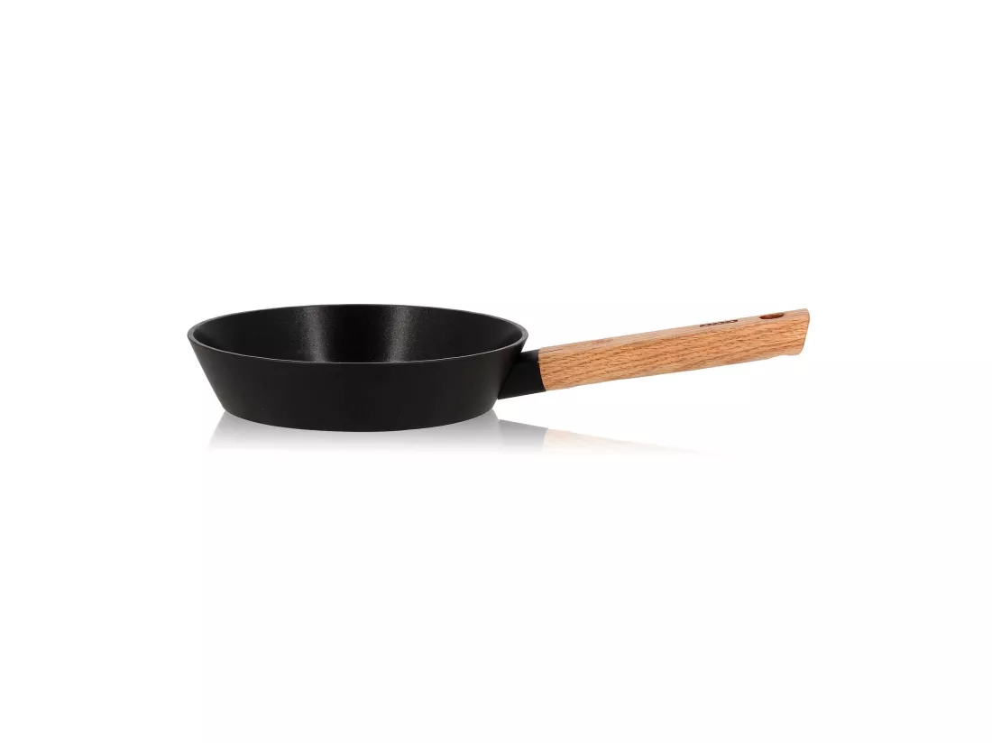 Ogo Living - Poele Ector Induction En Aluminium Et Manche En Bois 20 Cm
