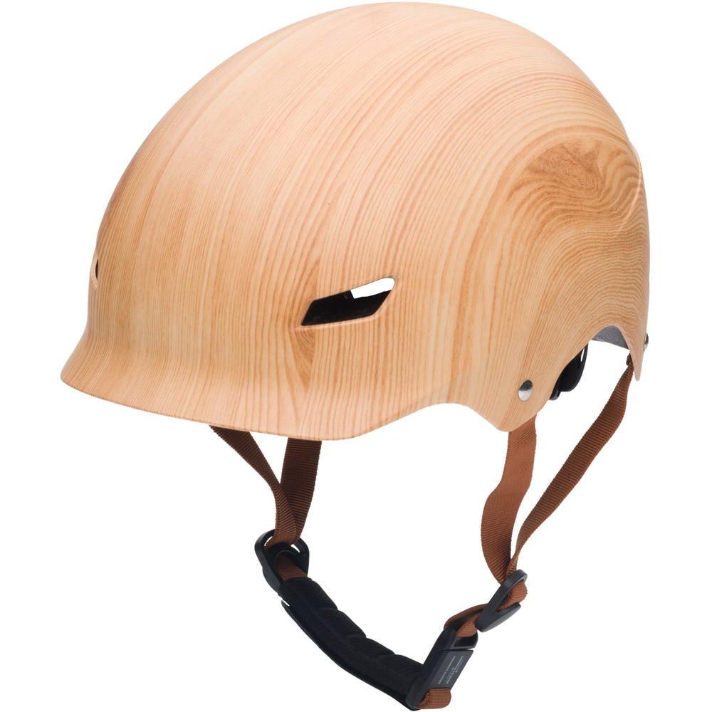 Køb Trybike Wood Look Cykelhjelm Med retrolook