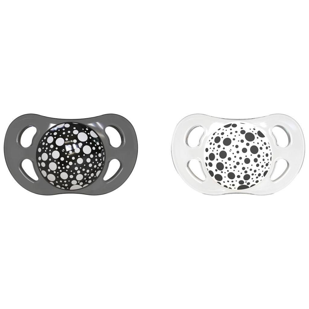 TwistshakeTwistshake   Beruhigungssauger 2er Set black white 0-6M