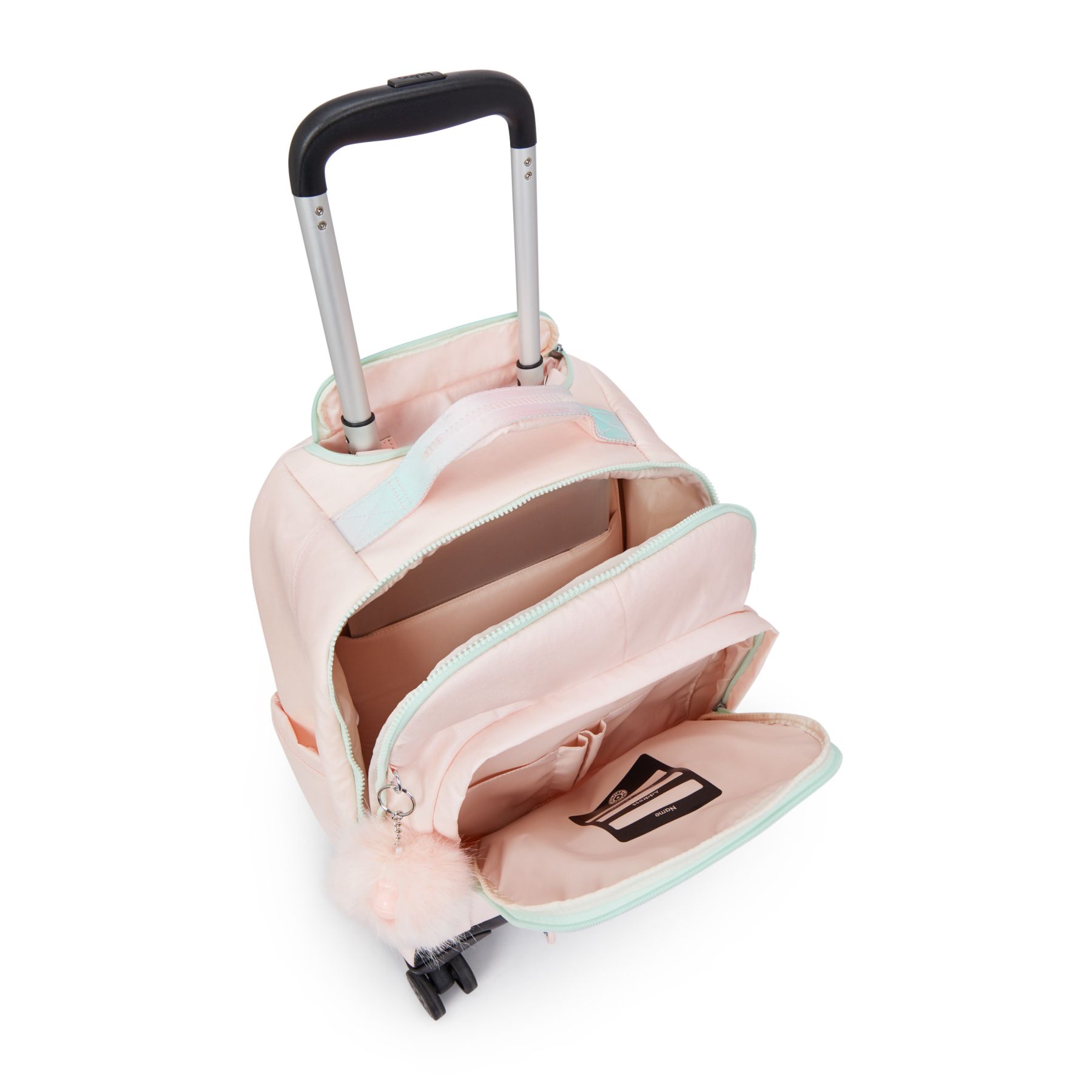 NEW ZEA Grand sac à dos à roulettes pour enfants avec protection pour ordinateur - Blush Metallic