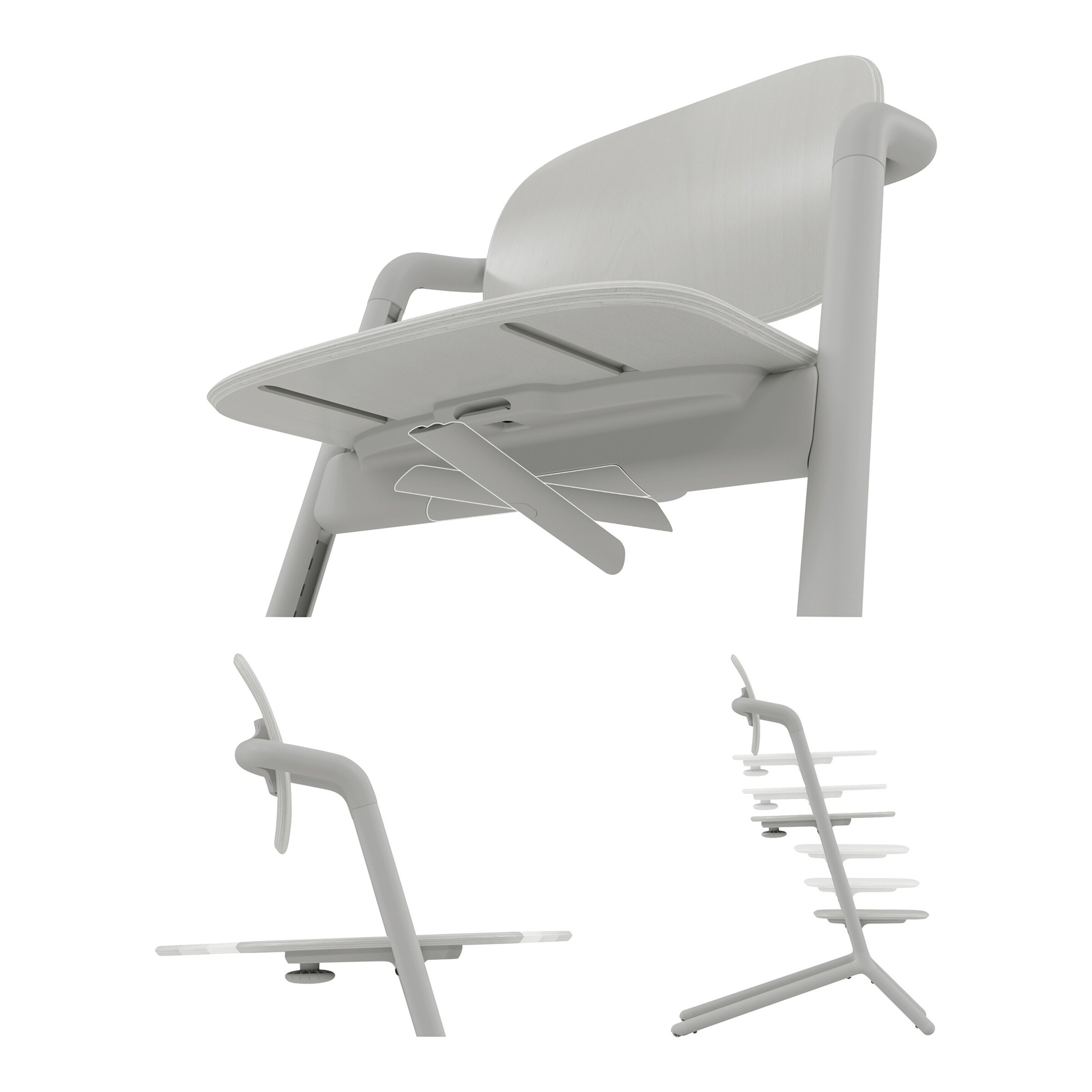 Cybex - GOLD Treppenhochstuhl Lemo 2.0 4-in-1 Set Suede Grey