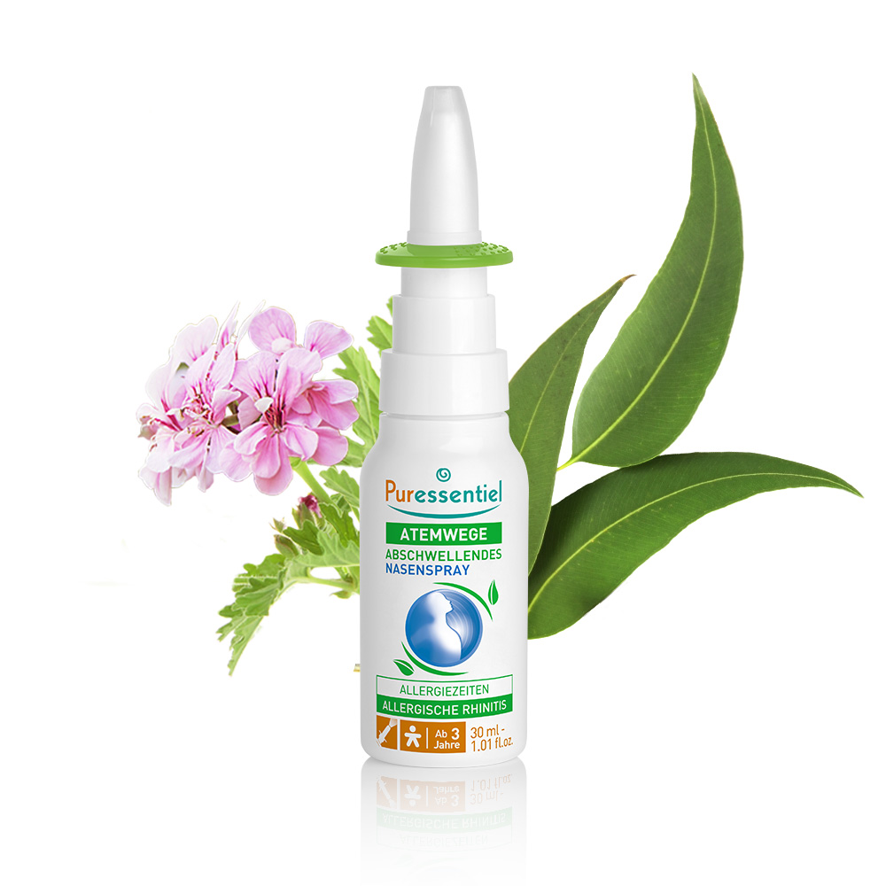 Puressentiel Abschwellendes Nasenspray Nasenspray ätherisches Öl Bio 30 ml