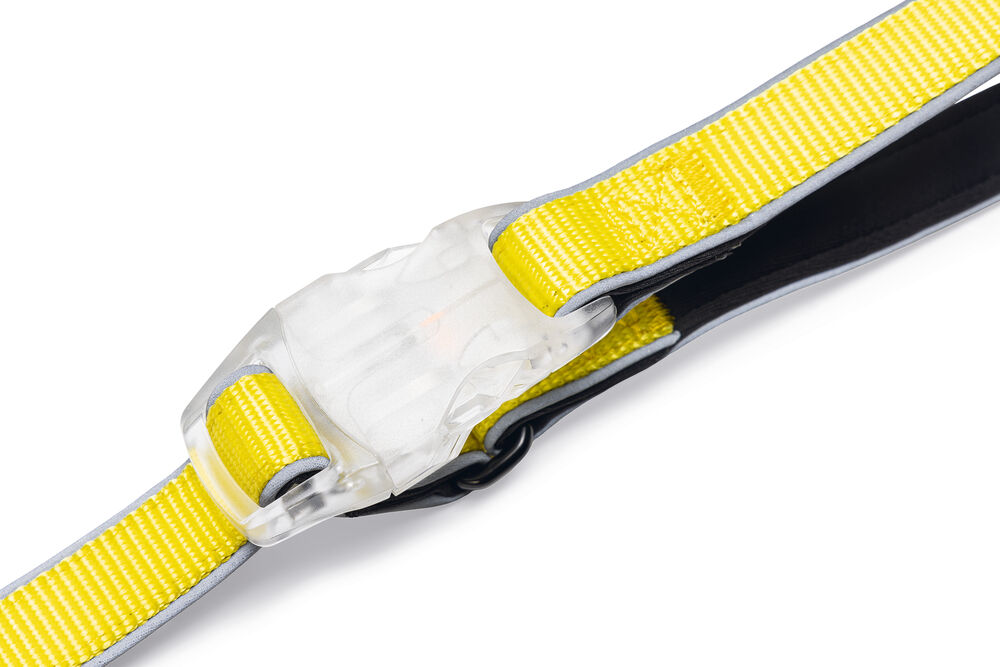 Beeztees Parinca - Reflecterende Hondenriem - Geel - 2 cm - 150 cm