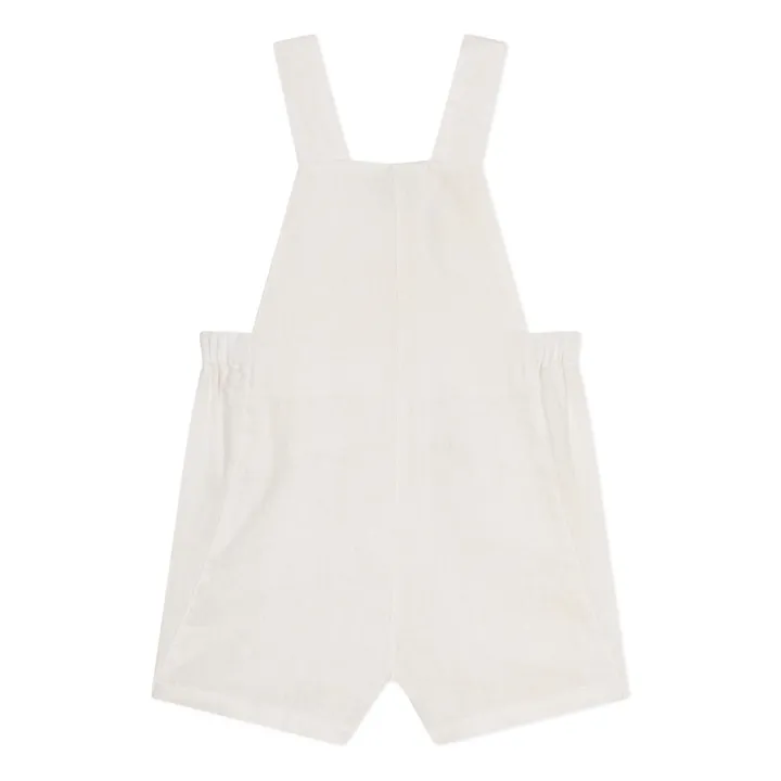 Petit Bateau Salopette Malin Lin | Blanc