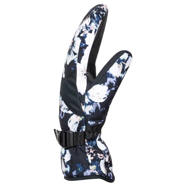 Moufle ski ROXY JETTY MITT TRUE BLACK BLACK FLOWERS