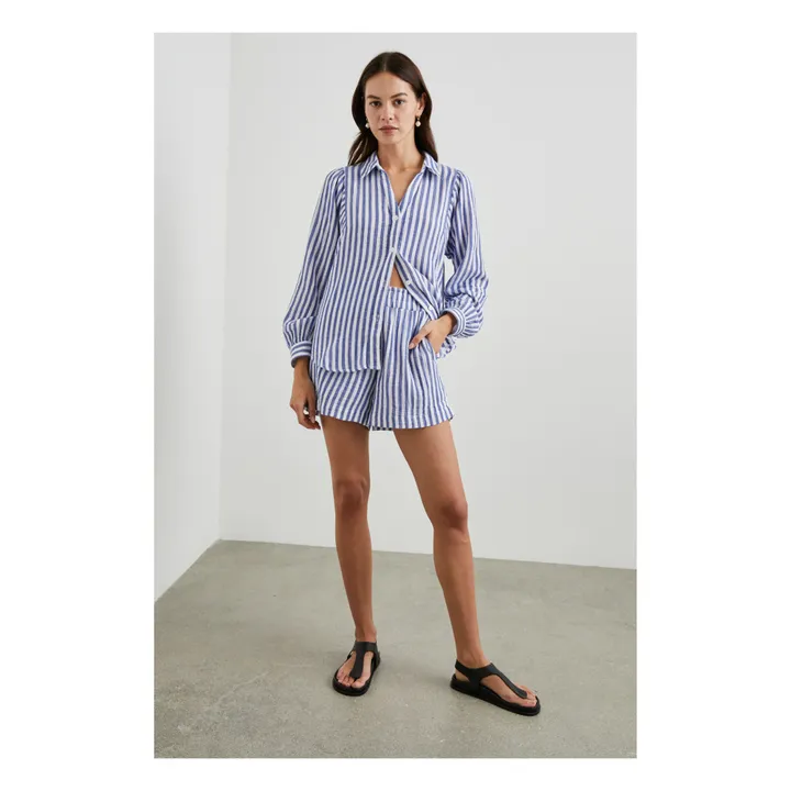 Rails Chemise Lo Rayures Coton Bio | Bleu