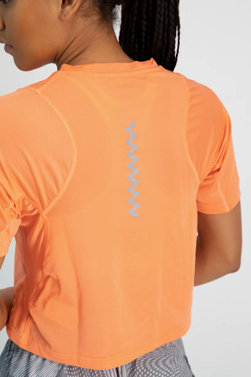 adidas Performance Fast Crop Running Damen T-Shirt