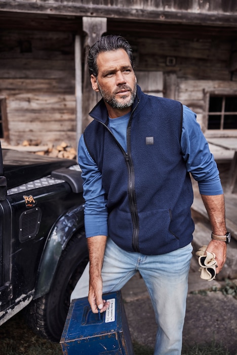 JP 1880 Langarmshirt, Basic, Bauchfit, Rundhals, bis 8 XL