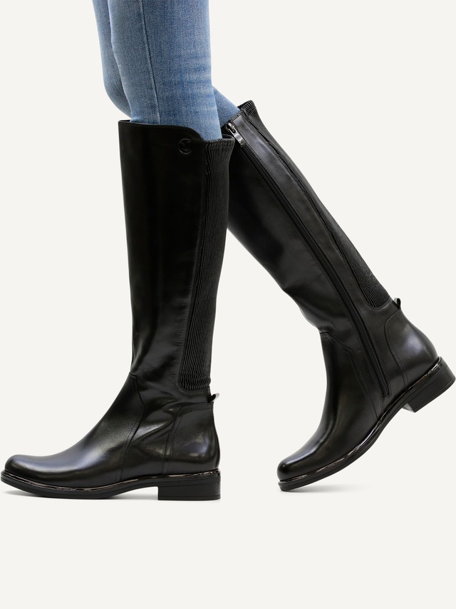 Caprice Stiefel  , Blockabsatz, Langschäfter, Businessstiefel in bequemer Weite