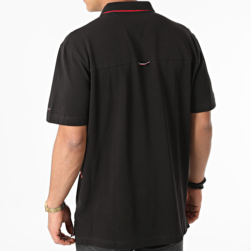 Polo Manches Courtes Large RWB Flag 5043 Noir