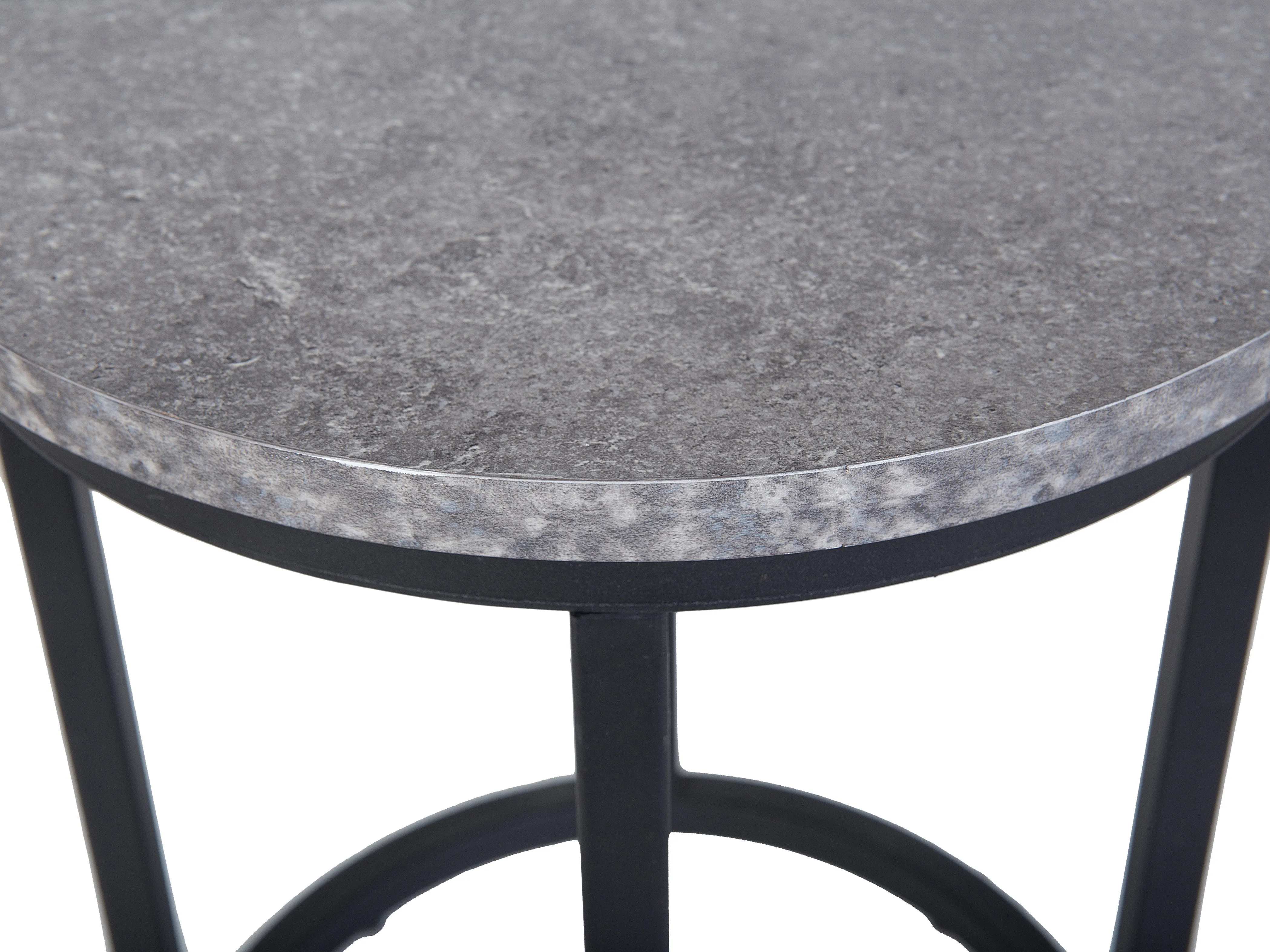 Set van 2 bijzettafels DIXIE Grijs beton-effect