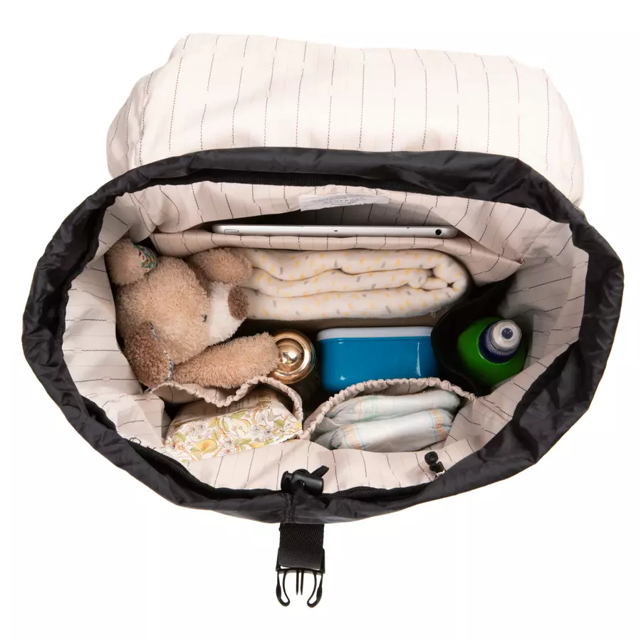 storksak Wickelucksack ECO Black