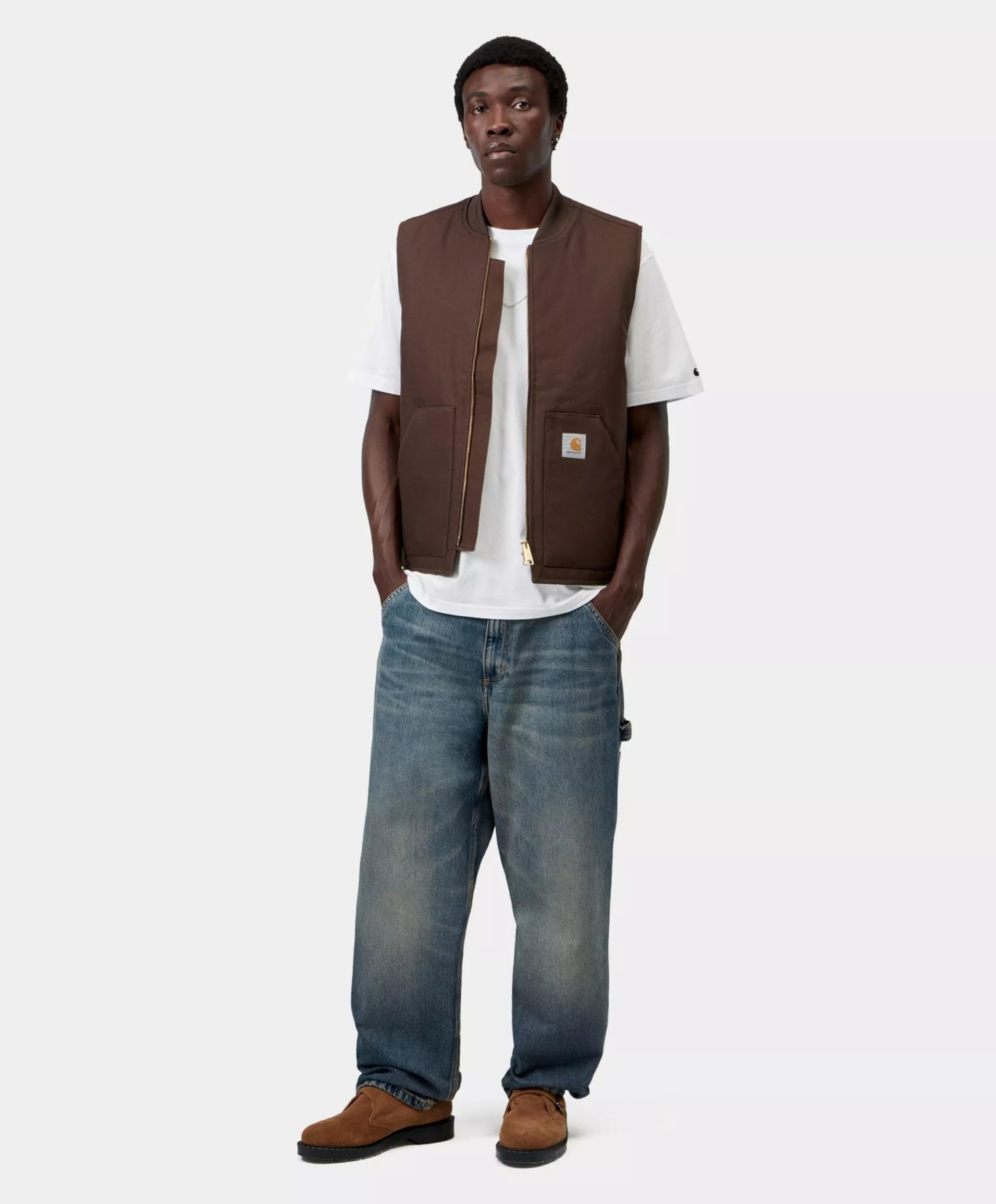 Carhartt WIP Heren bodywarmer bruin