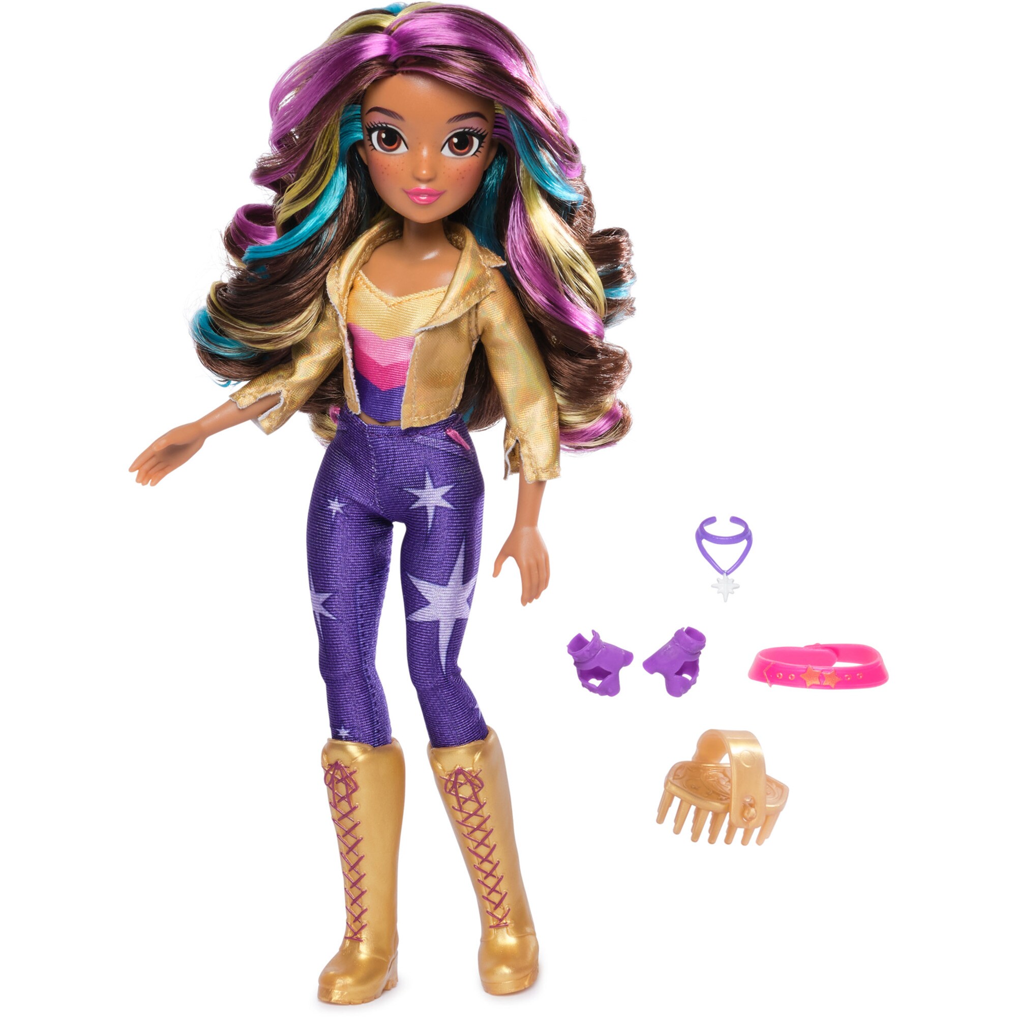 Spin Master Puppe Unicorn Academy - Ankleidepuppe Sophia