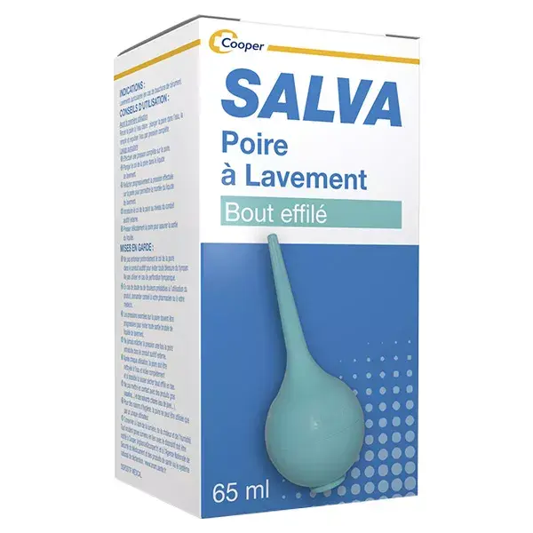 Salva Poire à Lavement Auriculaire Bout Effilé Poire 65ml
