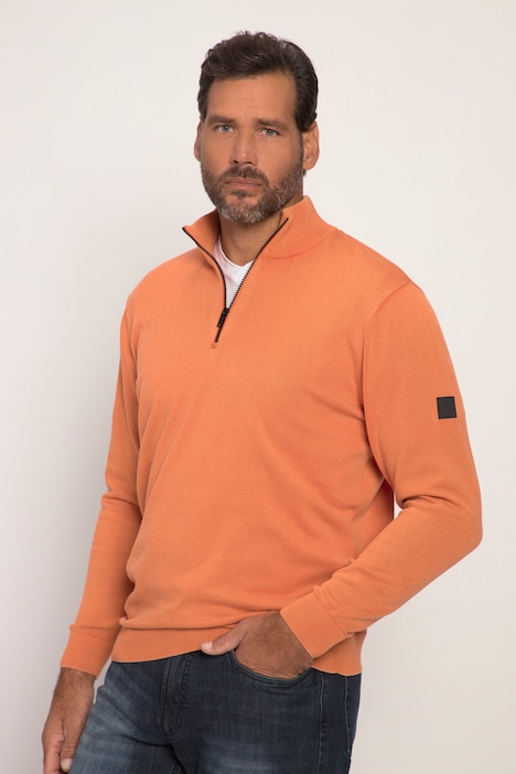 Troyer FLEXNAMIC®, Strick, Cashmere-Touch,  Zippkragen